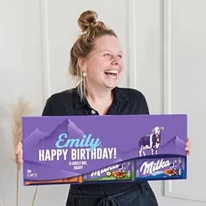 Riesen Milka Schokoladentafel personalisiert mit Botschaft - Geburtstagsgeschenk