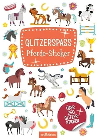 Metallic- und Glitzerspaß: Glitzerspaß Pferde-Sticker: Über 250 Glitzersticker