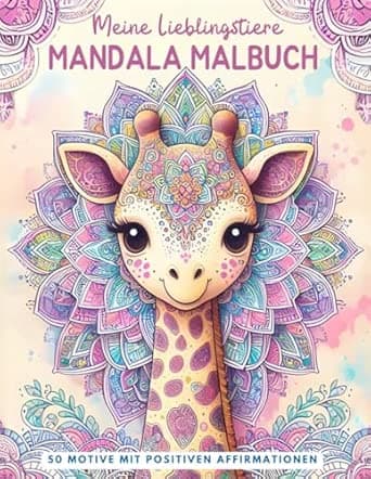 Meine Lieblingstiere Mandala Malbuch: Das perfekte Geschenk für Kinder ab 7 Jahr