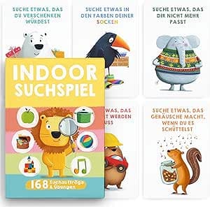 TWIVEE - Indoor Schatzsuche Karten für Kinder - Finde Es Suchspiel - Spiele ab 3