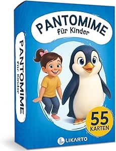 LIKARTO Pantomime Spiel für Kinder ab 5 Jahren - Lustiges Familienspiel & Ratesp