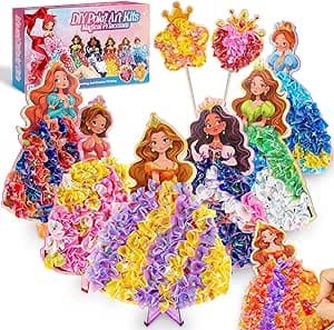 Leksakber Prinzessin Bastelset Kinder ab 5-10 Jahre, Geschenk Mädchen Spielzeug 