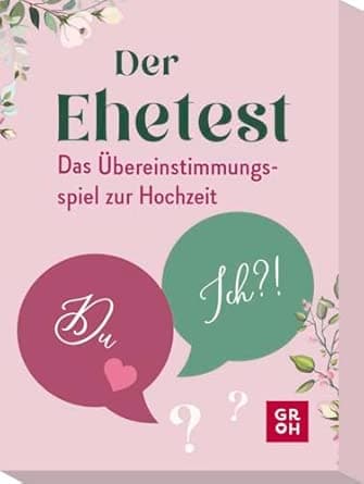 Der Ehetest: Das Übereinstimmungsspiel zur Hochzeit | Spiel für Paare mit 100 au