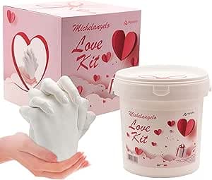 Michelangelo LOVE KIT 3D Handabdruck Set für Paare – Gipsabdruck Hände - Partner