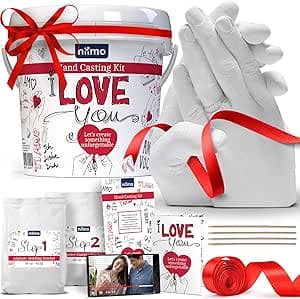 Niimo® 'I love you' 3D Handabdruck Set für Paare - Personalisierte Geschenke für