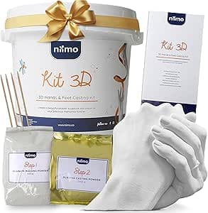 Niimo® 3D Handabdruck Set für Paare - Personalisierte Geschenke für Frauen & Män